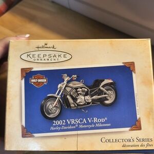 Harley-Davidson Silver and Black 2002 V-Rod Ornament Collectors Series